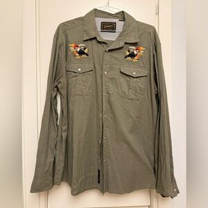 Howler Brothers Embroidered Pearl Snap Shirt